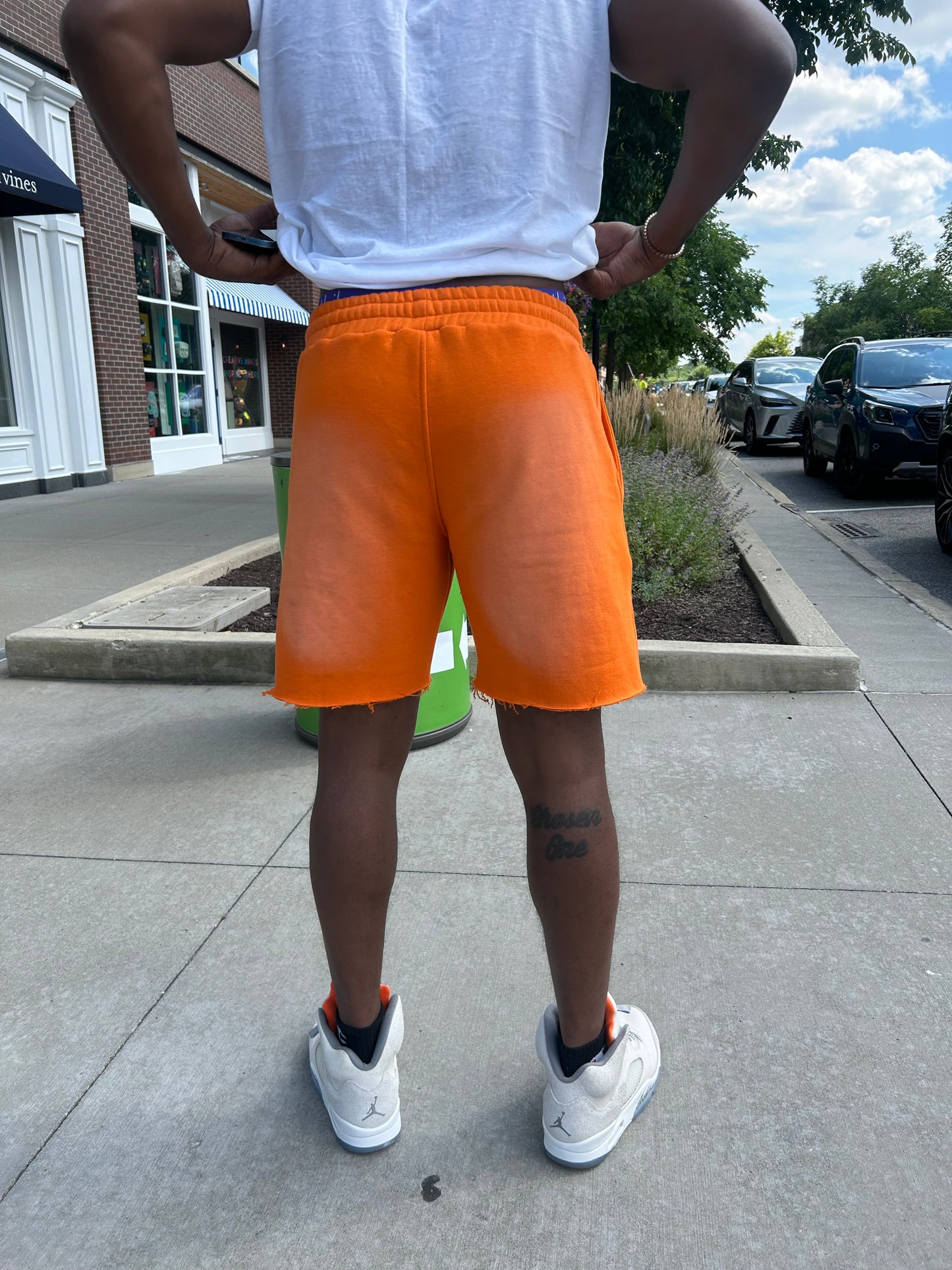 Faded Orange Shorts