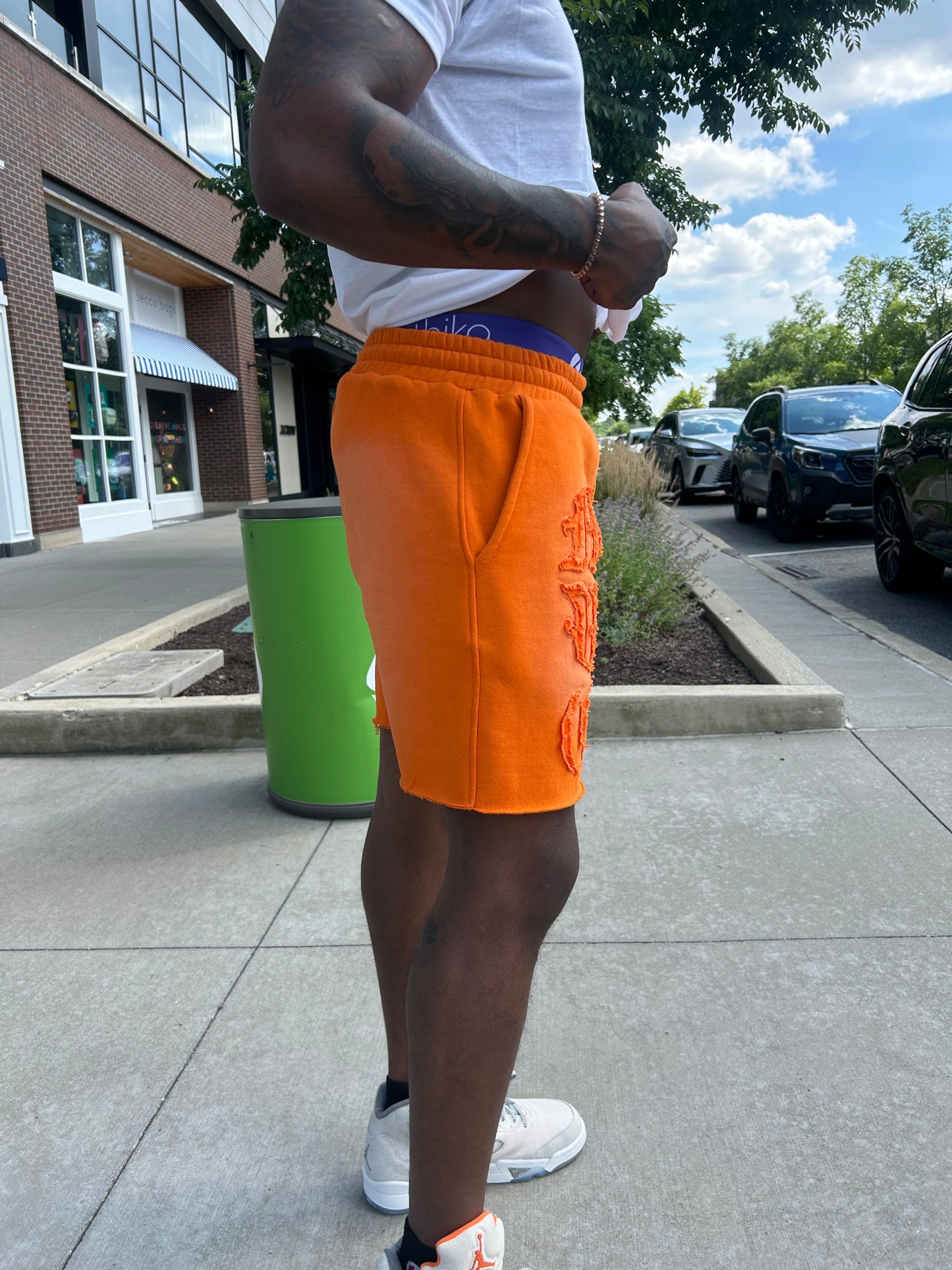 Faded Orange Shorts