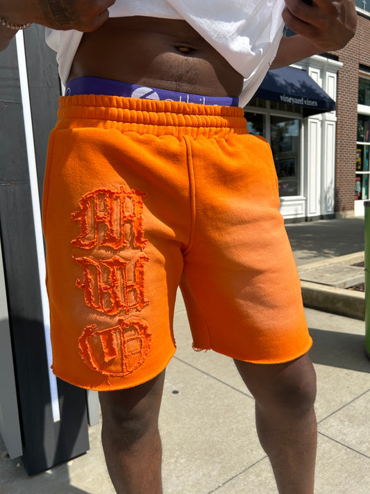 Faded Orange Shorts